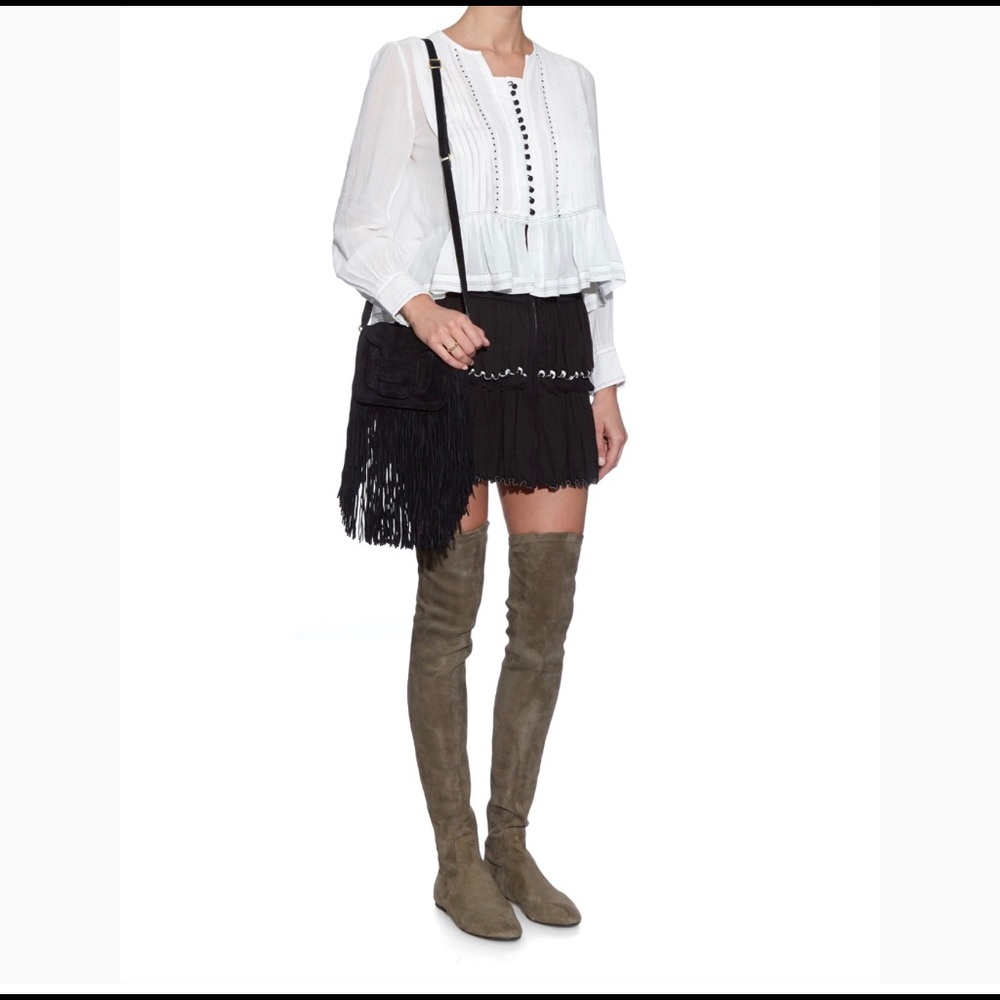 Isabel Marant Over the Knee Suede Boots Taupe 39